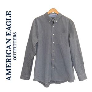 AMERICAN EAGLE OUTFITTERS Seriously Soft Classic Fit Long Sleeve Gingham Men XL